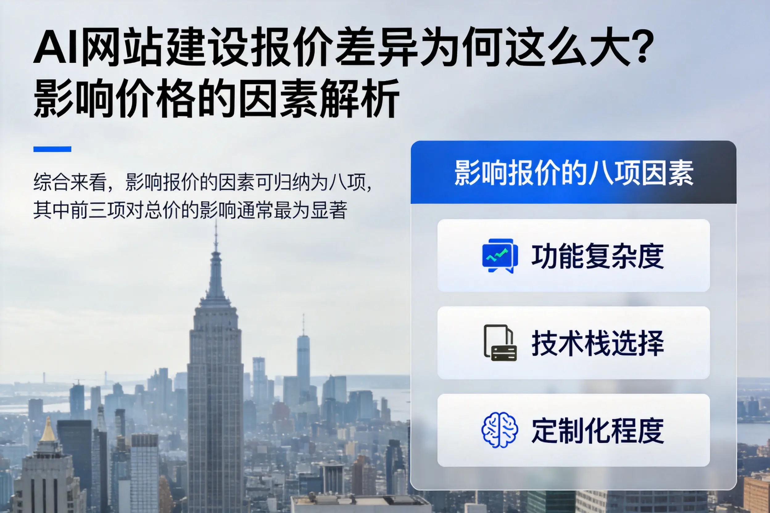 长沙AI网站建设报价差异为何这么大?影响价格的因素解析