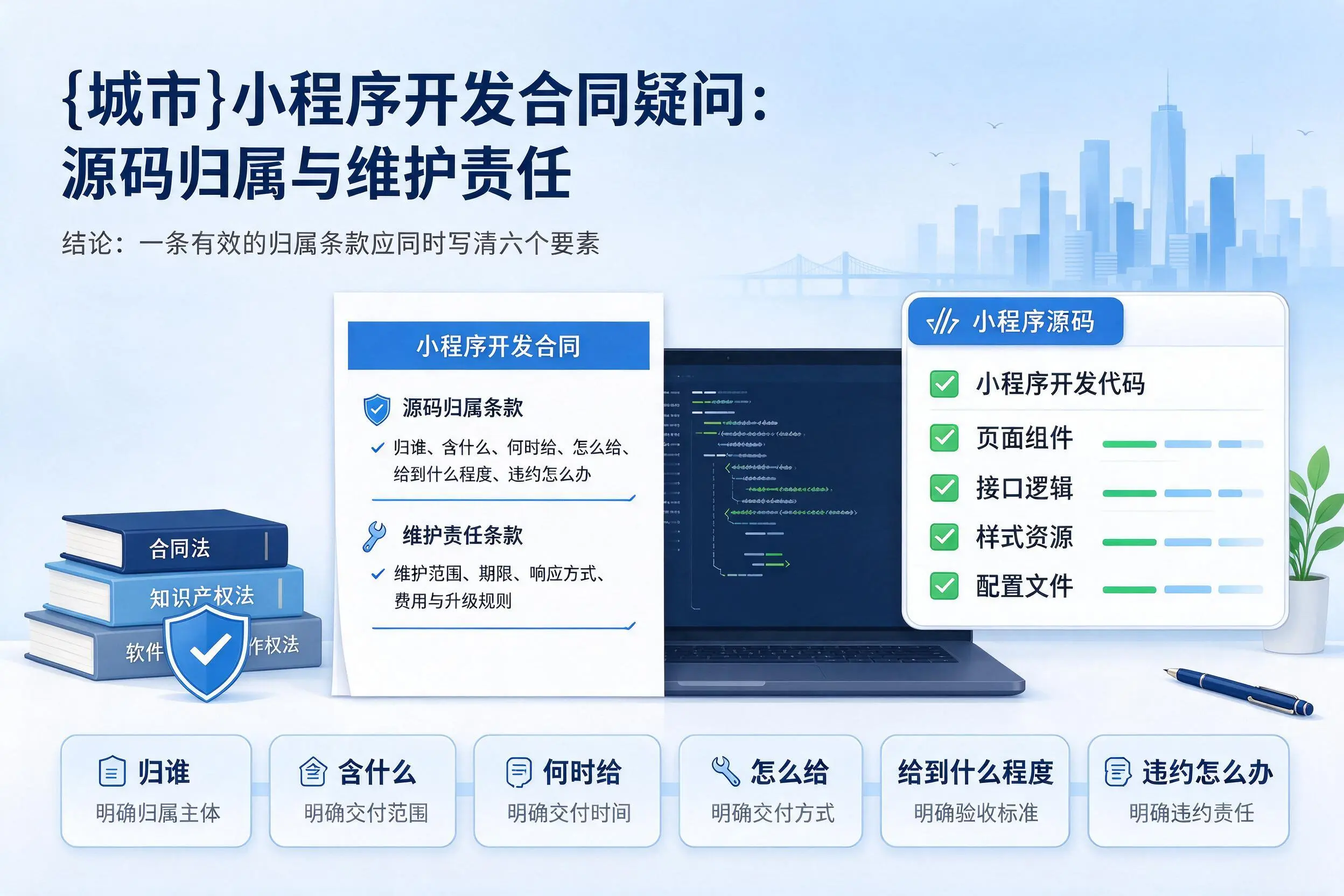 长沙小程序开发合同疑问:源码归属与维护责任