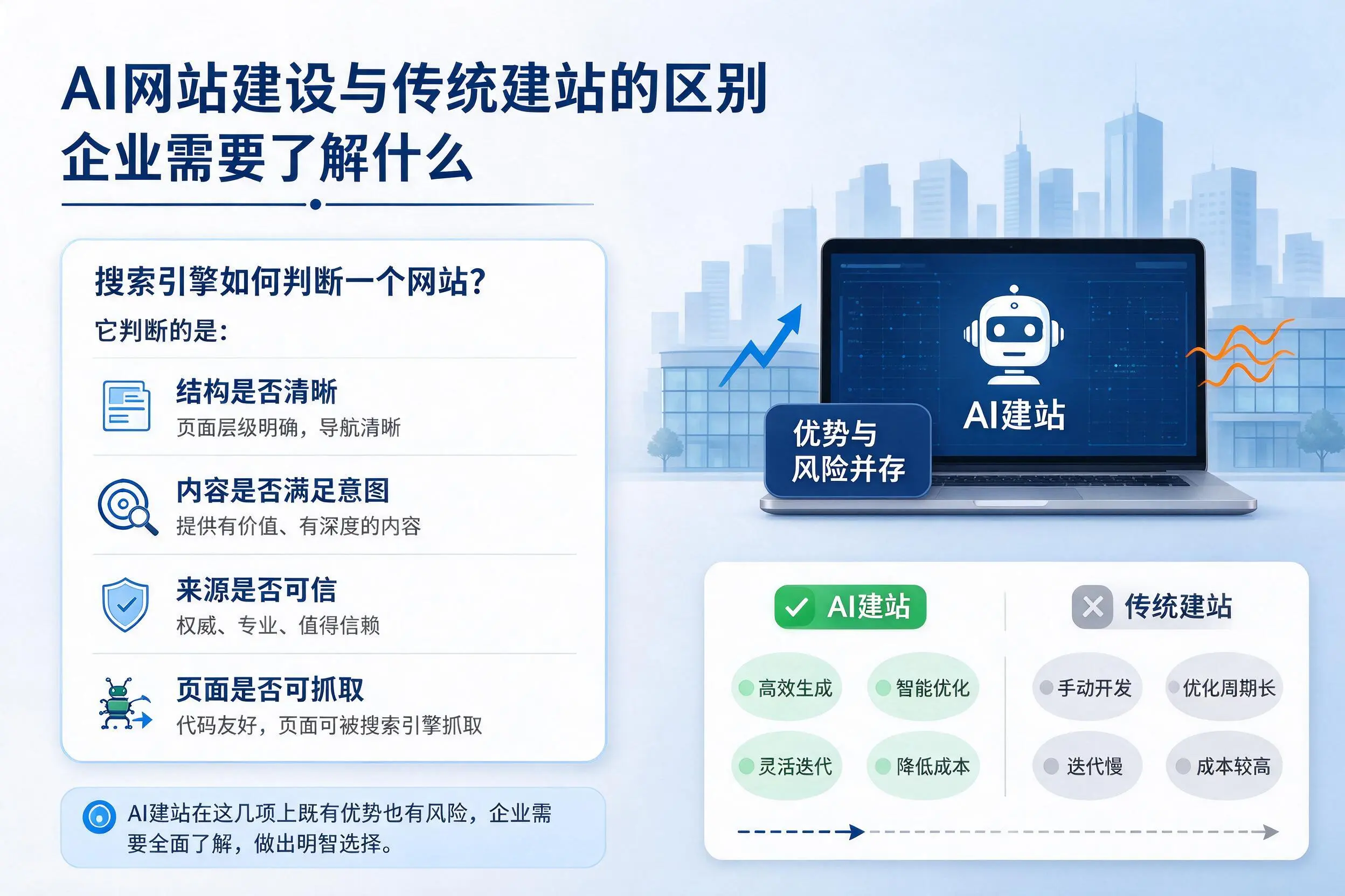 AI网站建设与传统建站的区别，长沙企业需要了解什么
