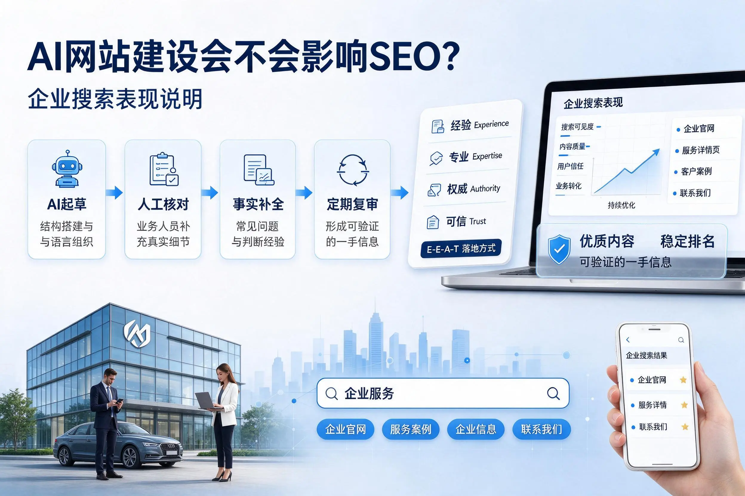 AI网站建设会不会影响SEO？长沙企业搜索表现说明