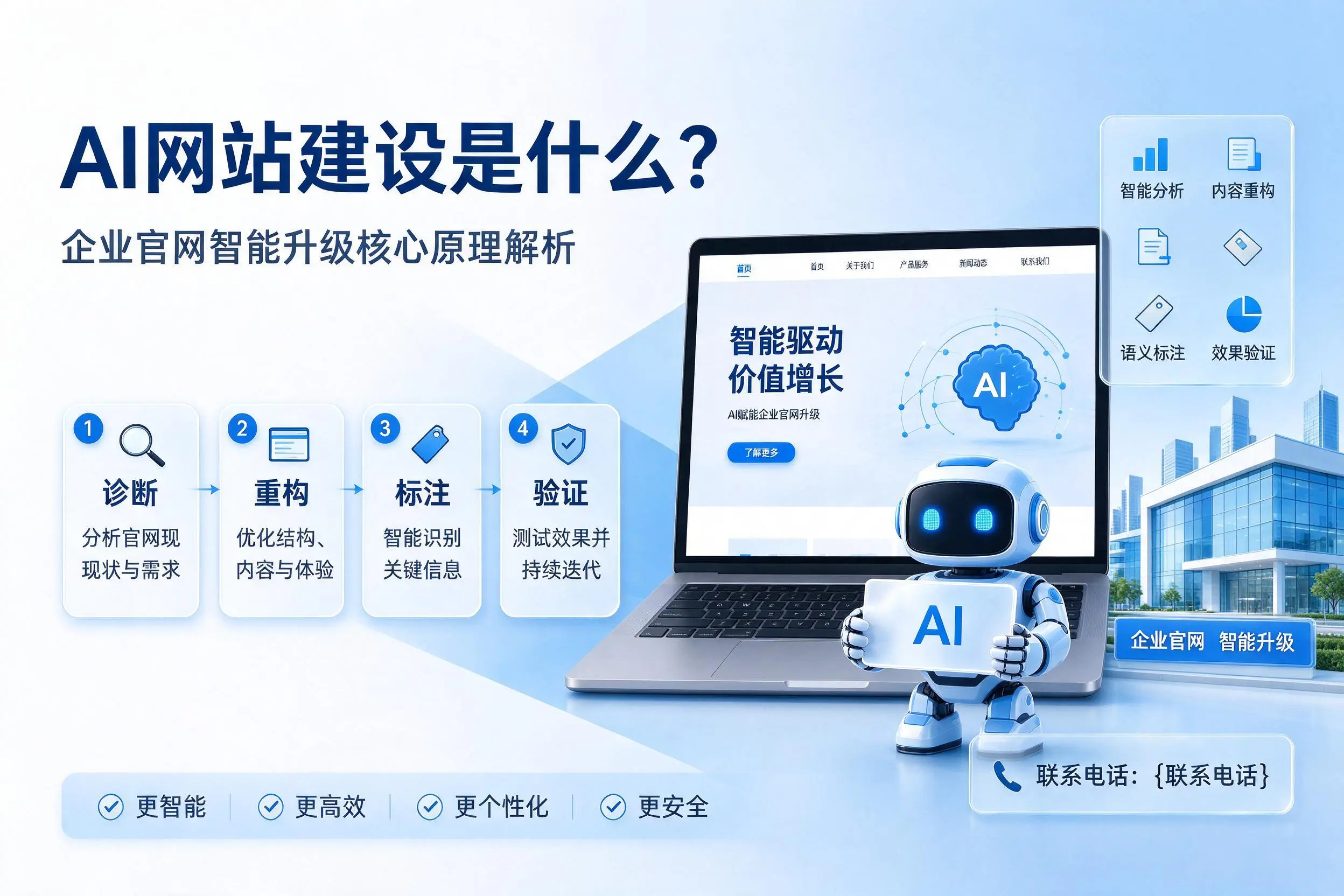 AI网站建设是什么？长沙企业官网智能升级核心原理解析